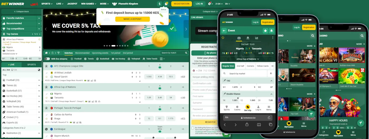 Betwinner Sportsbook Desktop and Mobile View Banner